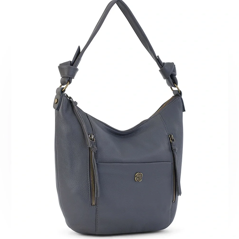 Elliott Lucca Slate Harper Leather Hobo